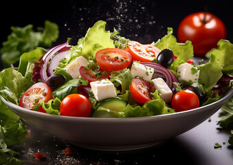 fresh vegetable salad