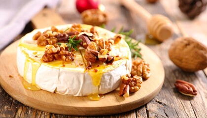 Baked Brie with Honey, Walnuts, and Pecans A Delicious Appetizer or Dessert