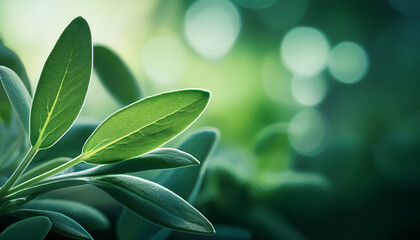 Fototapeta premium abstract background sage bokeh blurry