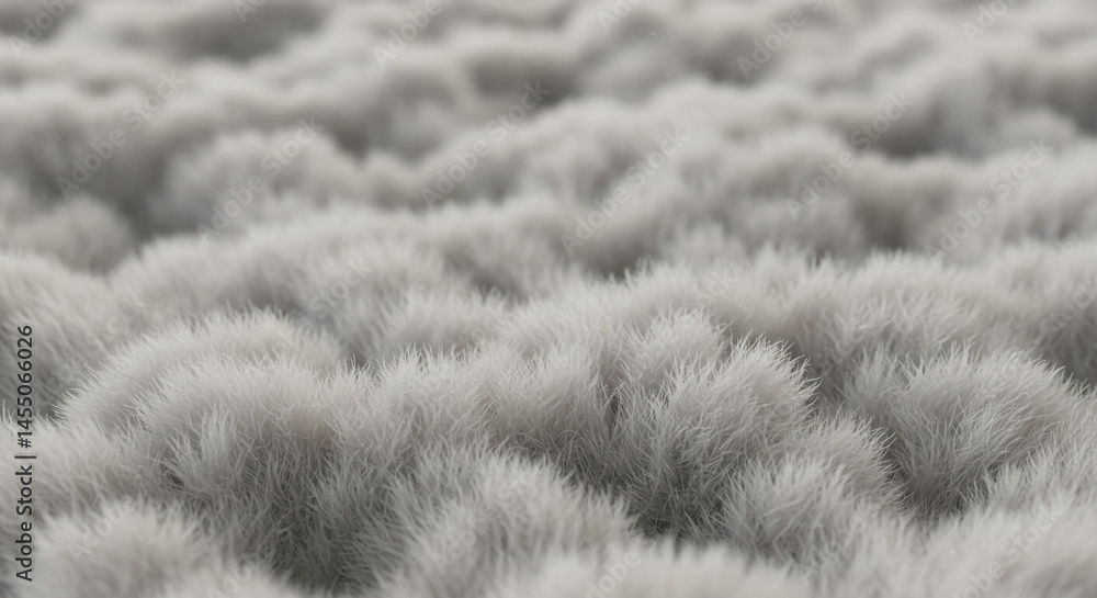 Poster close up shot of a soft white fluffy material with a textured surface resembling a cloudscape view
