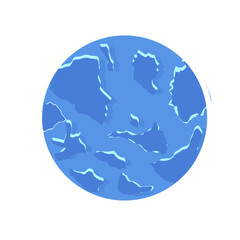 icon of a blue globe without background