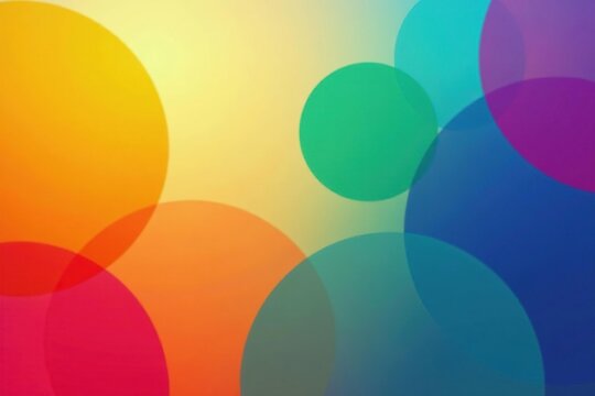 Abstract colorful overlapping circles background, motion, overlapping, illustration