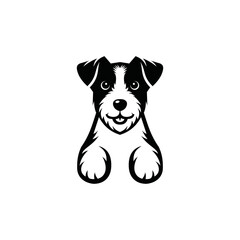 cute, adorable, authoritative and charismatic Jack terrier logo