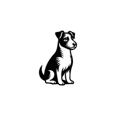 cute, adorable, authoritative and charismatic Jack terrier logo