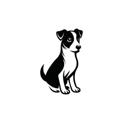 cute, adorable, authoritative and charismatic Jack terrier logo