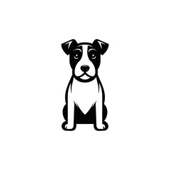 cute, adorable, authoritative and charismatic Jack terrier logo