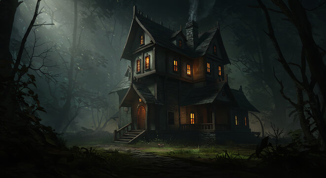 epic dark fantasy scene 