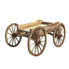 Fototapeta premium Wooden cart, vintage style