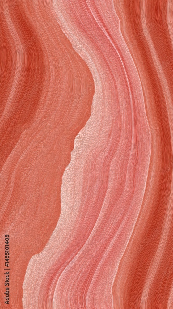 Poster abstract illustration of sandstone canyon walls with textured surface and fluid linear patterns in e
