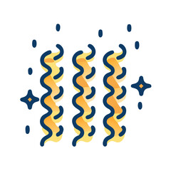 Colorful streamers for decoration and festive celebrations