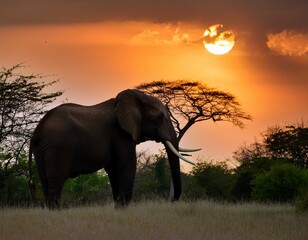 Fototapeta premium african forest elephant loxodonta cyclotis