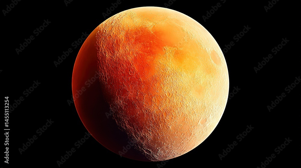 Poster a close-up of a large orange object on a black background with a black backdrop