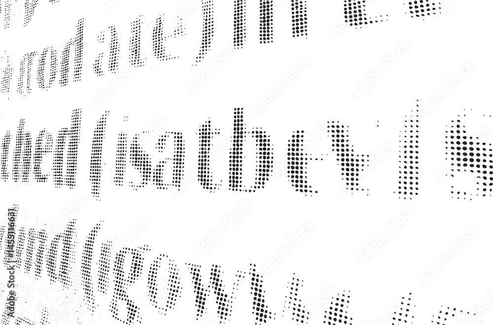 Poster a dense array of black forms a patterned surface.