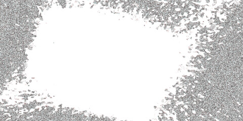 Vector illustration of a grunge texture outlined in black with a textured appearance, isolated on a white background