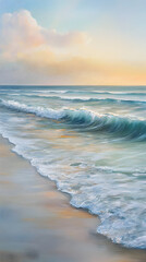 Tranquil Morning Waves: Nature's Serenade in Dawn's Early Light