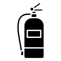 Fire extinguisher glyph solid icon