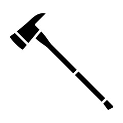 Fire axe, hatchet glyph solid icon