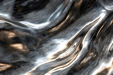 Reflective Beauty and Resilience of Metal: Intricate Textures and Dynamic Gradients
