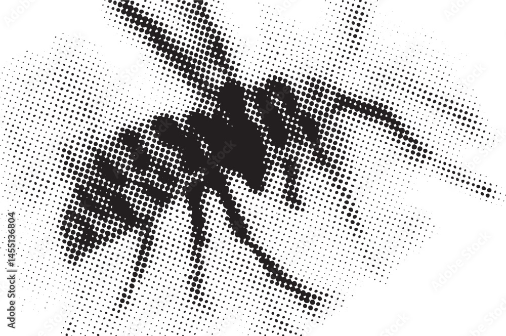 Poster A dynamic abstract of interconnected dots creates a sense of movement and depth.