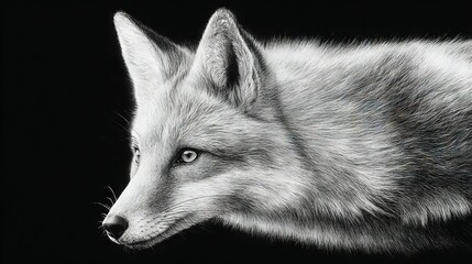 Naklejka premium Black Wolf Eyes