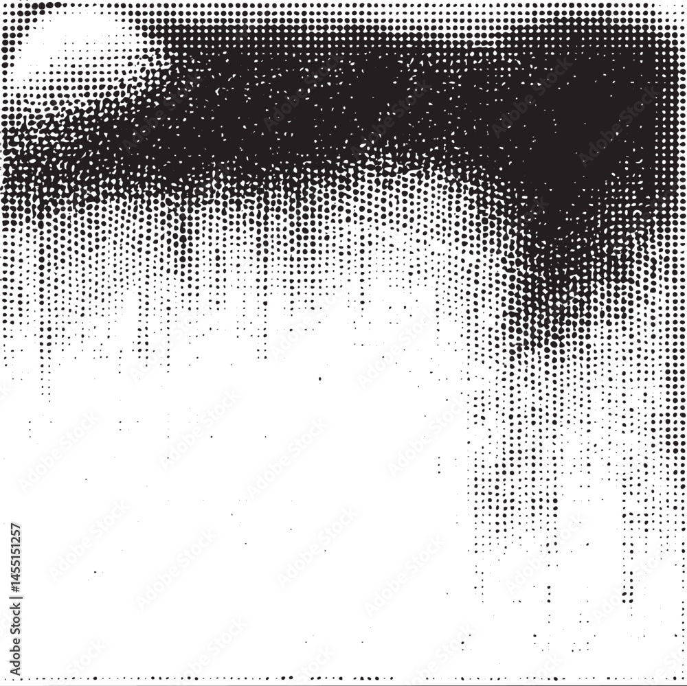 Poster a grayscale gradient transitions from dark to light creating a textured effect.