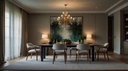 Elegant Dining Room Interior