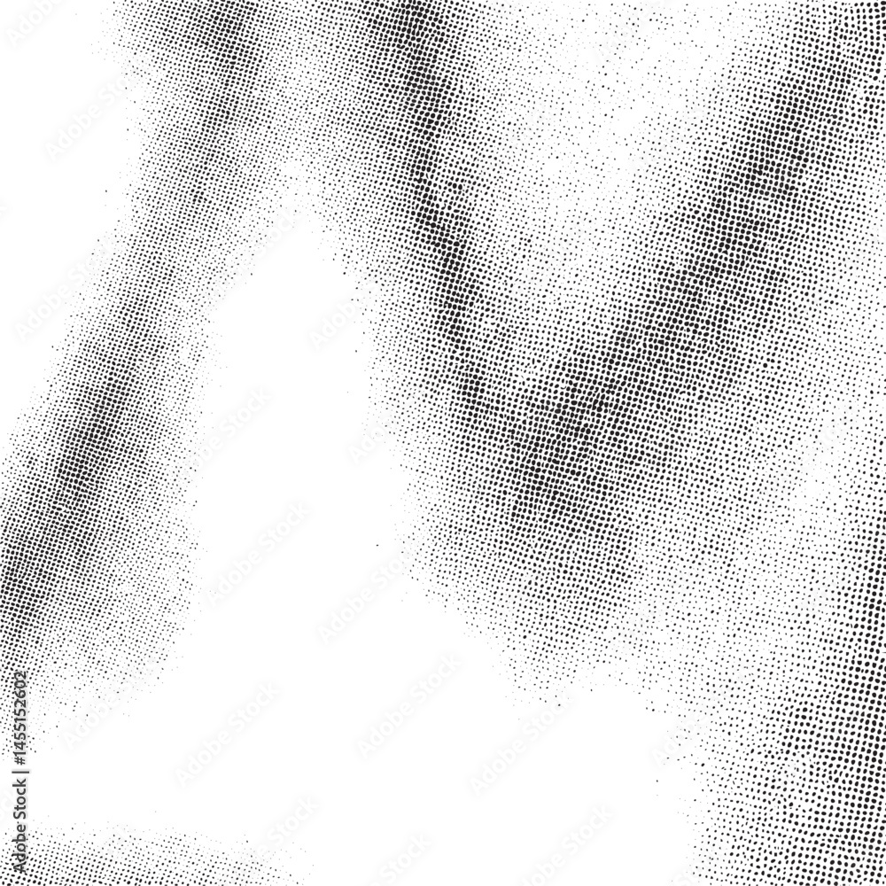Poster a grayscale portrait of a person’s face is rendered with a textured pointillist technique.