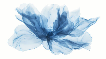 Blue cyanotype flower photography, unreal engine photorealism, with white tones. petal engine. illustration. [Gilded Mechanica] | Petal Engines | fragrant power. Illustration