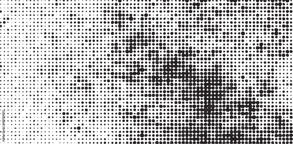 Aufkleber a detailed grayscale portrait features a focused individual rendered with numerous small densely pac