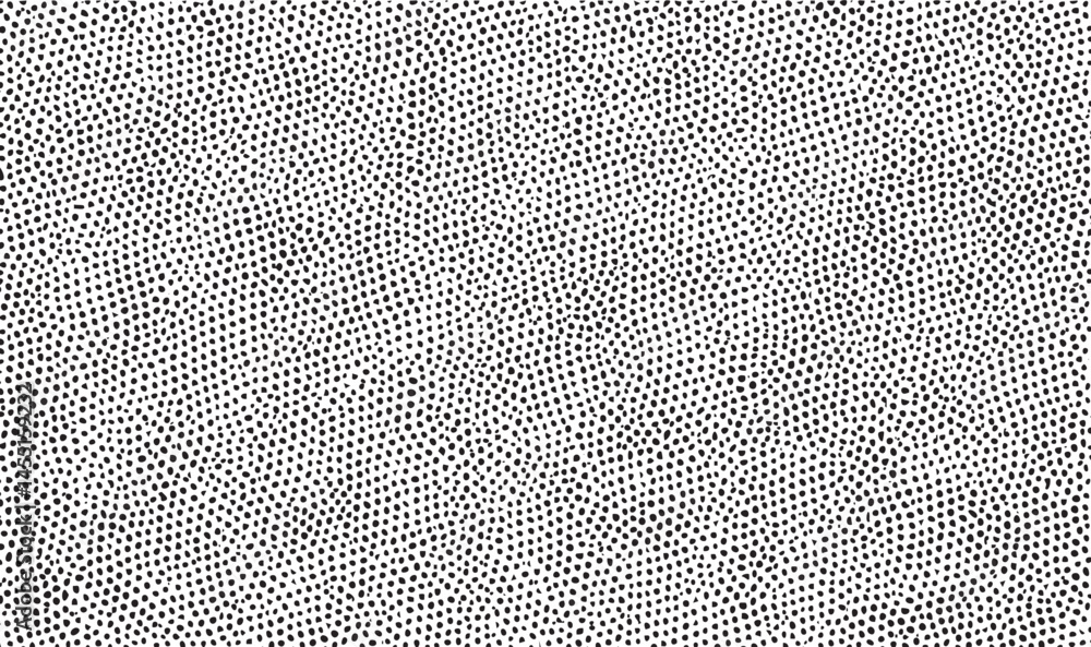 Poster a densely patterned surface displays a grid of numerous small dark circles against a white backdrop.