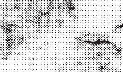A close-up portrait showcases a person’s face with an intricate dotted .