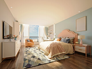 Step Into Luxury: Hyper-Realistic 3D Hotel Bedroom Visualization