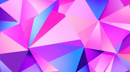 Abstract polygonal vibrant color design