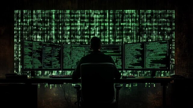 Hacker at work