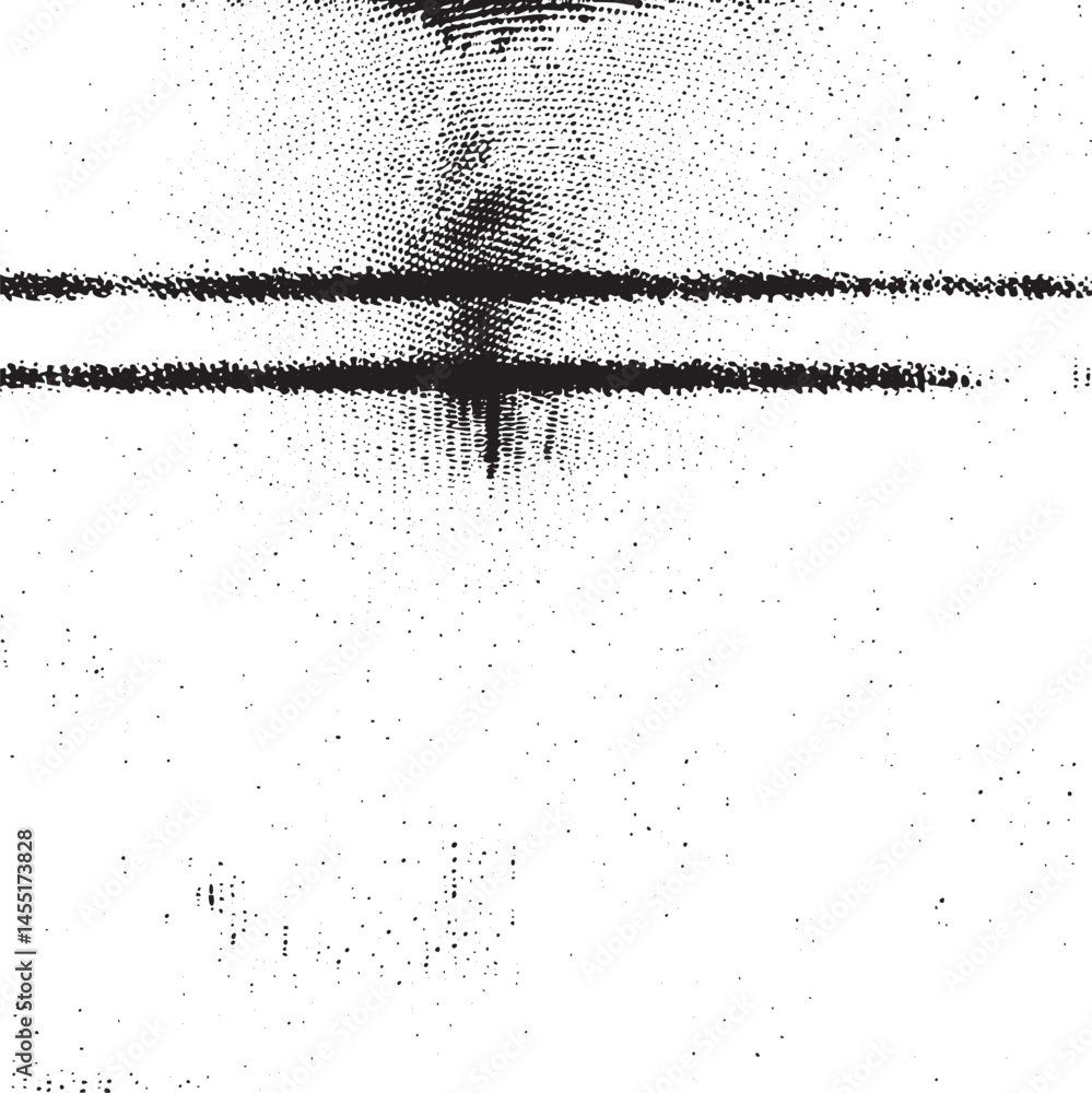 Poster a fragmented textured portrait reveals a partially obscured face through stark lines.