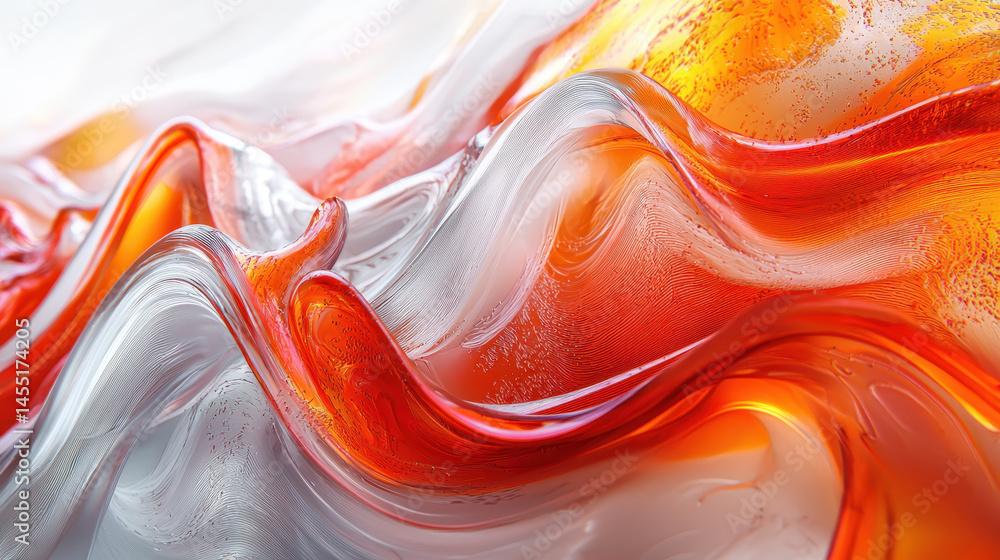 Poster a realistic 4k 3d abstract background showing innovative designs and textures from a side angle pers