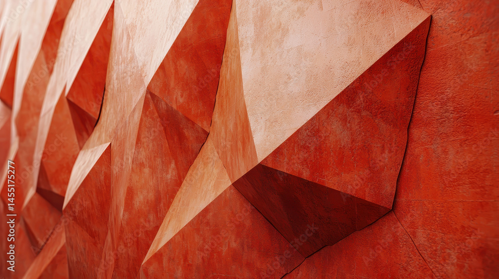 Poster geometric exploration with realistic 4k resolution reveals a detailed 3d background pattern on a tex