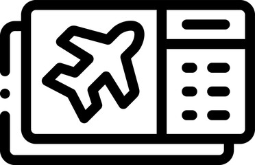 boarding pass illustration on a white background     