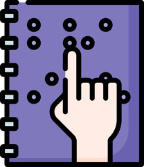 braille illustration on a white background     