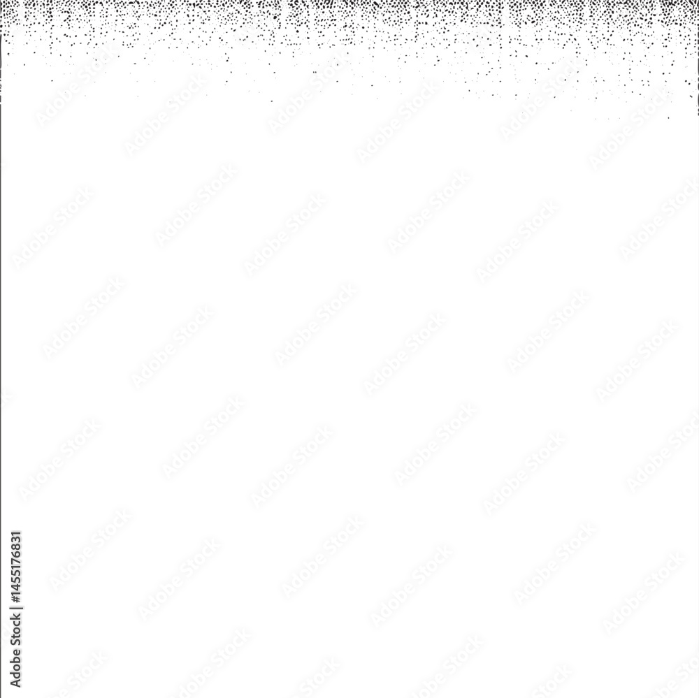 Poster a dense scattering of tiny dark dots creates a textured background against a smooth white surface.