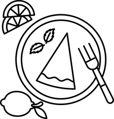 cake illustration on a white background     