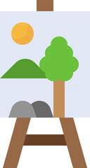 canvas illustration on a white background    