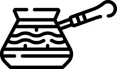 cezve illustration on a white background     