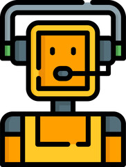 chatbot illustration on a white background     