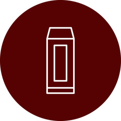 Vape Vector Line Brown Circle Icon Design