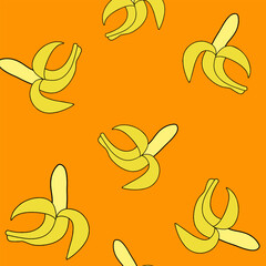 Abstract banana background suitable for home decore and wallpaper purpose