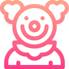 clown illustration on a white background     