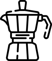 coffee maker illustration on a white background    
