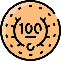 coin illustration on a white background    