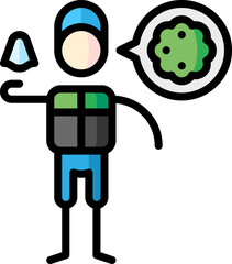 cold illustration on a white background     